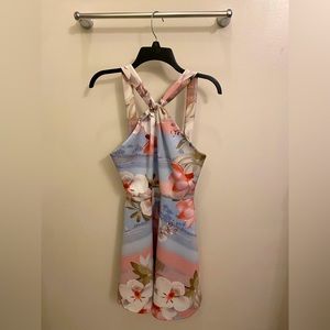 Michael Kors A-line floral dress